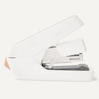 Amazon Basics Office Heavy Duty Stapler, Flat Clinch, Effortless, 40 Sheet Capacity, 1000 Staples, No Jam, for Classroom, Office or Desk Use, White