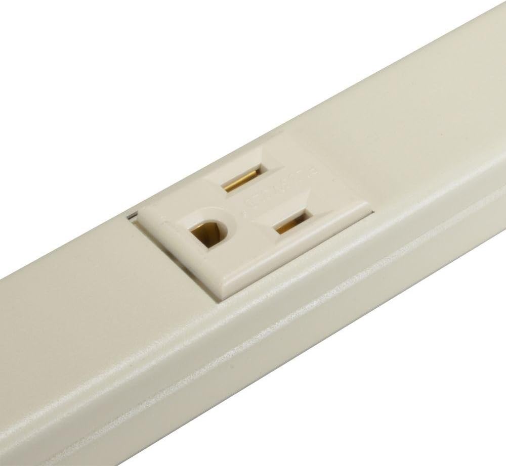 Legrand - Wiremold Wall Mount Power Strip, Ivory Under Counter Power Strip, 3...
