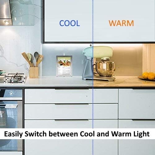 harrrrd 12 inch Hardwired Under Cabinet Lights, 2 Color Settings - Image 3