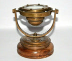 Nautical Brass Gimbal Compass Vintage Style Ship's Binnacle gimballed Compass - Image 5