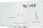 TOWON 8 x 4ft Whiteboard Huge, Glass Dry Erase Board Magnetic, 96 x 48 in by TOWON