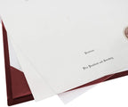 GraduationMall 8.5"x11" Smooth Padded Diploma Cover Certificate Holder Maroon - Image 5