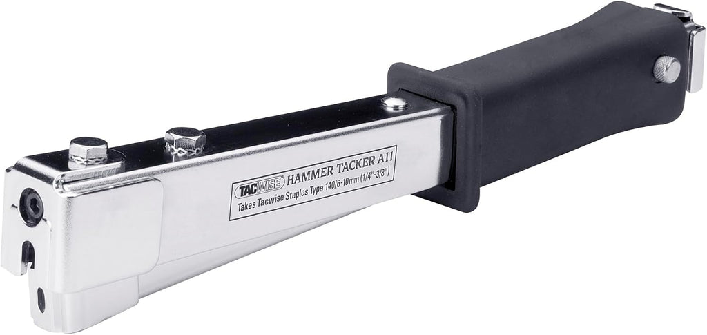 Tacwise 1185 ECO A11 Hammer Tacker with 75.000 Staples Type 140/10mm (T50). Uses Type 140 Staples (T50) , 6-10mm (1/4" - 3/8"). Manual Hammer Stapler Kit for Roofing, Insulation, Floor, Construction