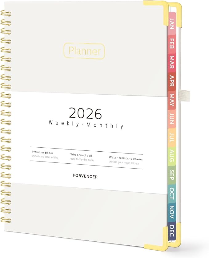 Forvencer 2026 Planner, Hardcover Calendar Planner Weekly and Monthly, Jan 2026 by Forvencer