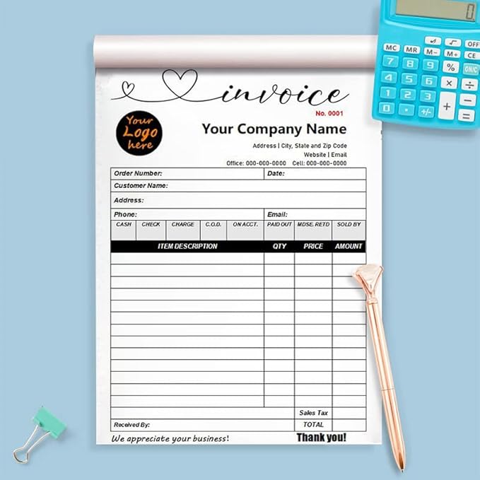Custom Carbonless Sales Invoice Form Books - Image 6