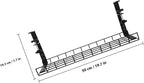 SEWCHICS Under Desk Cable Management Tray Cable Organizer Rack No Drill Black - Image 2
