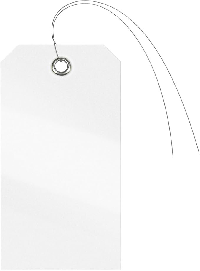 Uniclife 120 Pcs White Plastic Tags - Image 2