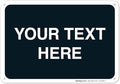 Personalized Custom Black Background Customize by SigoSigns