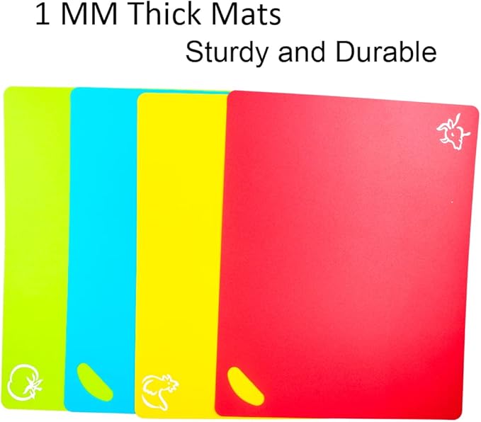 Kimmoker Flexible Cutting Boards Set, Cutting Board Mats - Image 3