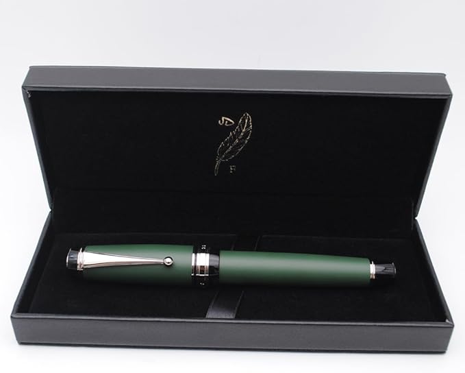xixixiaozhu Metal Big Fountain Pen Set Medium Nib 0.7mm, Includes Ink Refill - Image 5