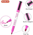 Shuttle Art Dry Erase Markers, 15 Colors Magnetic Whiteboard Markers - Image 3