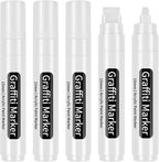 BIGTHUMB White Poster Markers Jumbo Paint Pen: 5 pcs 15mm Wide Tip Thick - Image 2