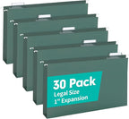 HERKKA Extra Capacity Hanging File Folders, 30 Pack Reinforced Legal Size by HERKKA