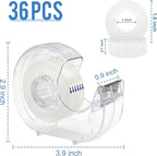 JEFURE 36 Pcs Transparent Tape - Image 2