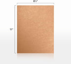 LUXPaper 8.5" x 11" Paper | Letter Size | Copper Metallic | 80lb. Text | 50 Qty - Image 2