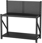 10 Sets Storage Shelves with Pegboard, Heavy Duty Garage Shelving Units and by Unknown