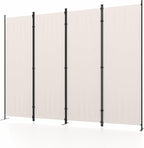 Kecreque Room Divider 4 Panel Partition Room Dividers & Folding Privacy Screens - Image 9