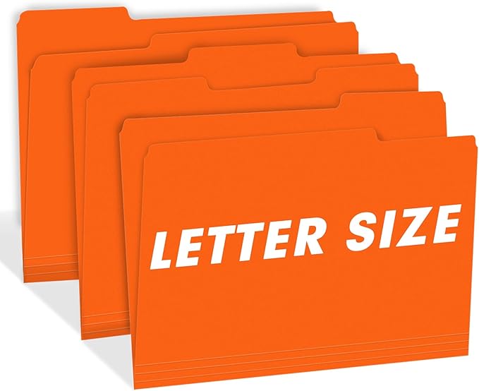 File Folder, RAZCC 150 Pack 1/3 Cut Tab File Folders Letter Size, Folders - Image 6