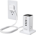 USB Charging Station for Multiple Devices PD 65W, TESSAN 9-in-1 USB C Charger by TESSAN