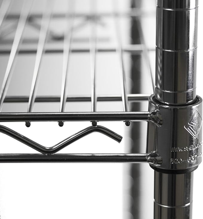 Shelving Inc. 8"d x 30"w x 34"h Chrome Wire Shelving - Image 4