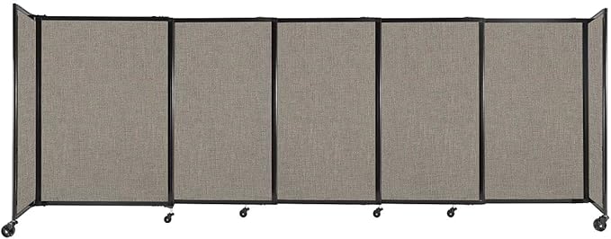 Versare Straightwall Sliding Portable Wall Partition | Freestanding Office by VERSARE