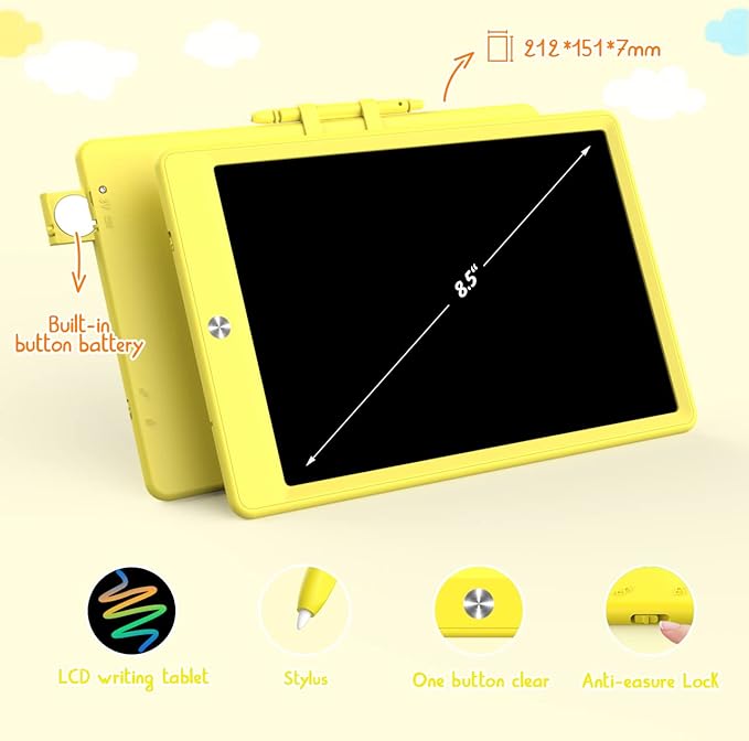 BUKEBU Toddler Toys for 3-6 Years Old Girls Boys, LCD Writing Tablet 8.5 Inch - Image 2