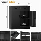 TaskStorz Metal Storage Cabinet 36" H, Garage Storage Cabinet - Image 3