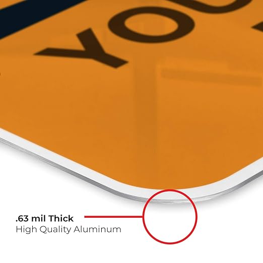 Custom Warning Sign, OSHA Sign, 12x18 Inches, Rust Free .063 Aluminum, Fade - Image 6