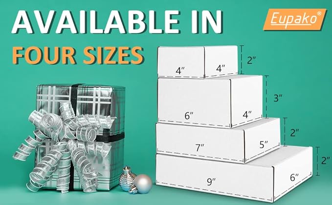 Eupako 7x5x2 Shipping Boxes Small Corrugated Cardboard Box - Image 4