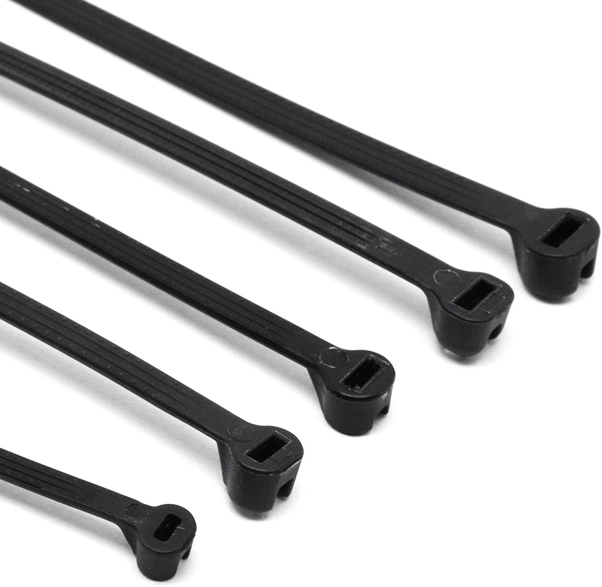 500pcs Push Mount Zip Ties Assorted Sizes, 4+6+8+10+12inch Cable Zip Tie with...