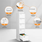 AFAIF 5 Drawer File Cabinet - Image 6