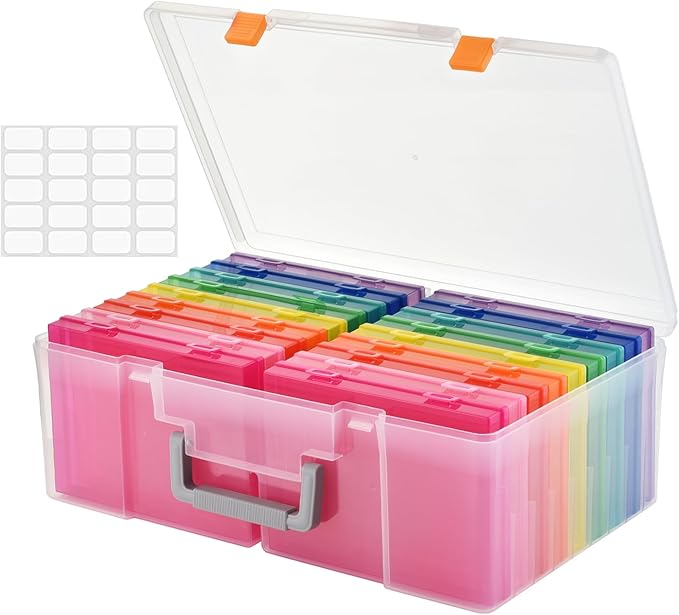 Photo Storage Box 5 x 7 Inches, 18 Inner Extra Large Photo Boxes by PAKCHOICE