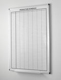 Production Schedule Portrait Whiteboard 36" x 24" by CreativeSafetySupply
