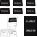 6 Pcs Reserved Seating Signs Reserved Chair Sign Printed Placeholder by Unknown