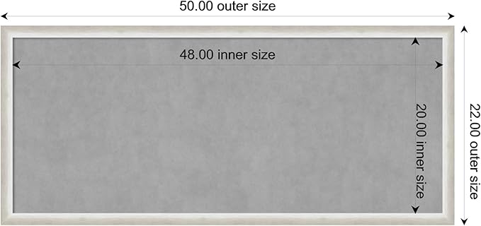 Amanti Art Silver Framed Magnetic Board 22x50 Oversize Vision Board - Image 3