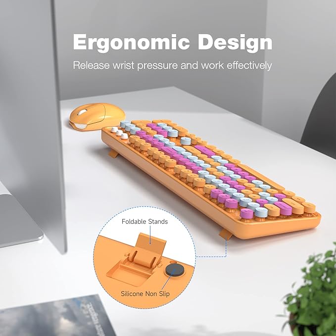 MOFII Wireless Keyboard and Mouse Combo, 2.4GHz Dropout-Free Connection - Image 3
