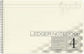 BookFactory Accounting Ledger Notebook/Large 4 Column Accounting Ledger by BookFactory