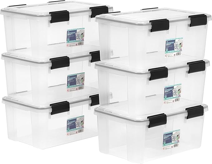 IRIS USA WeatherPro 19 Qt Storage Bins by IRISUSA