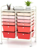 Happygrill 12-Drawer Rolling Storage Cart, Utility Cart by HAPPYGRILL