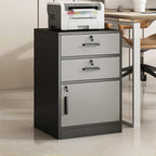 Cabinet File Cabinet Office File Cabinet Wooden Storage Cabinet with Two Drawers and One Door Lockable Filing Cabinet Multi-Layer Storage Small Side Cabinet Filing Cabinets Office (N