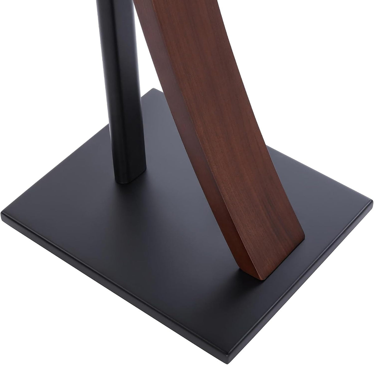 EXIMUS One Pair Fixed Height Universal Speaker Floor Stands with Real Wood - ...