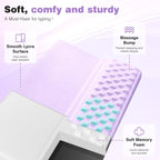 Ospelelf Keyboard Wrist Rest Pad, Comfy Ergonomic Keyboard Stand Riser Holder, Computer Wrist Support Cushion forTyping, Purple