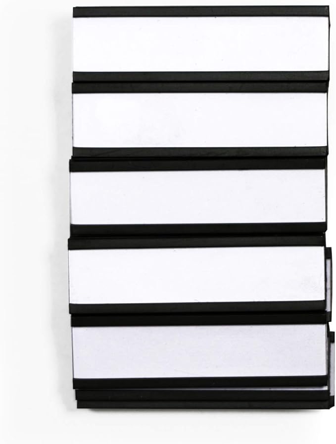 SmartSign Pack of 25 Magnetic 'C' Channel Label Holders | 0.5" x 2" - Image 5