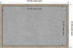 Amanti Art Silver Framed Magnetic Board 22x34 Large Vision Board - Image 3