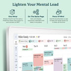 Skylight Calendar Max – 27" Digital Calendar & Chore Chart, Classic White | Family Organizer, HD Touchscreen Display, Wall Mountable, Portrait or Landscape, WiFi, Auto-Brightness