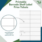 OfficeGear Shelf Edge Labels 38x105mm Custom Printable A4 Card - Image 3