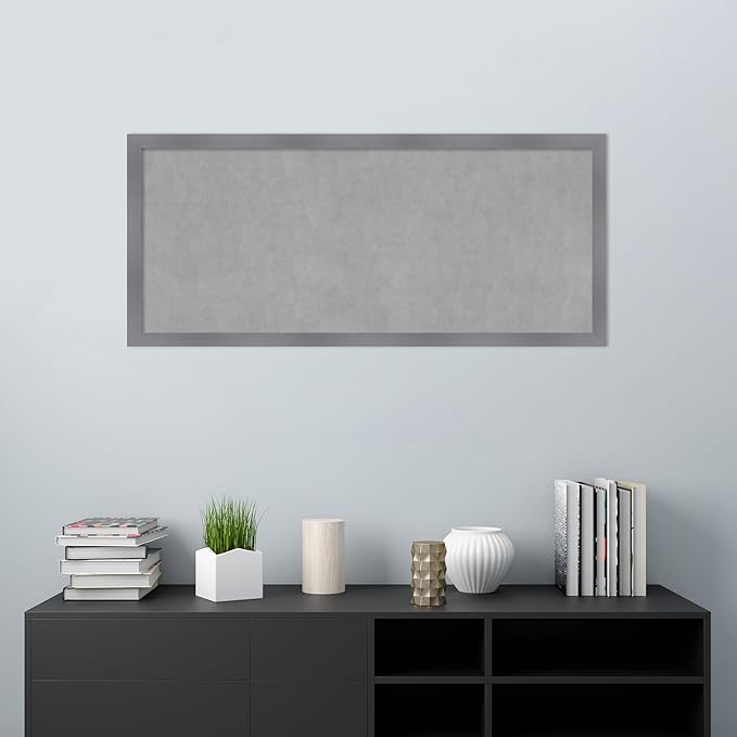 Amanti Art Grey Framed Magnetic Board 22x50 Oversize Vision Board - Image 5