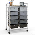 GLACER 10 Drawer Rolling Cart, Storage Cart