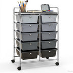 GLACER 10 Drawer Rolling Cart, Storage Cart