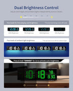 Digital Clock, Alarm Clock for Bedroom, Digital Wall Clocks for Classroom - Image 5